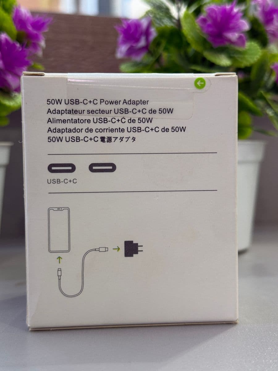 Tété iPhone USB-C+C de 50W, 2